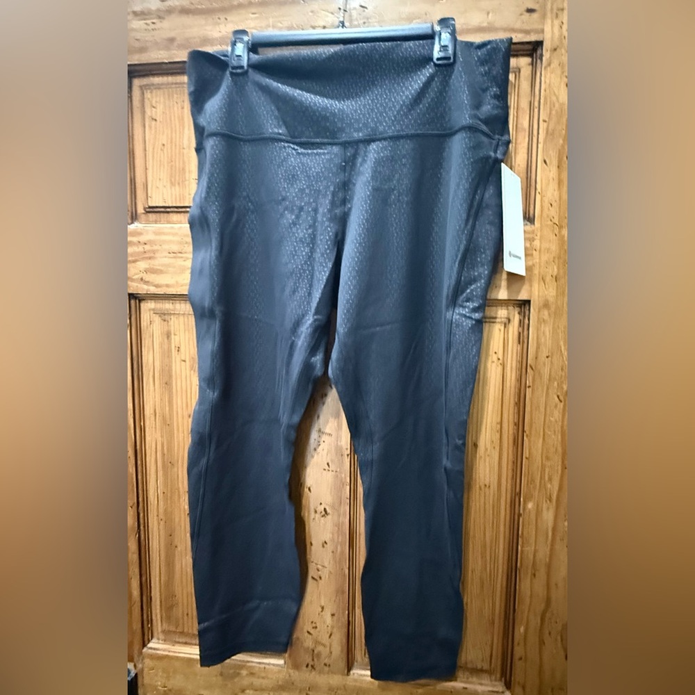 Lululemon Athletica Charcoal Patterned Leggings
